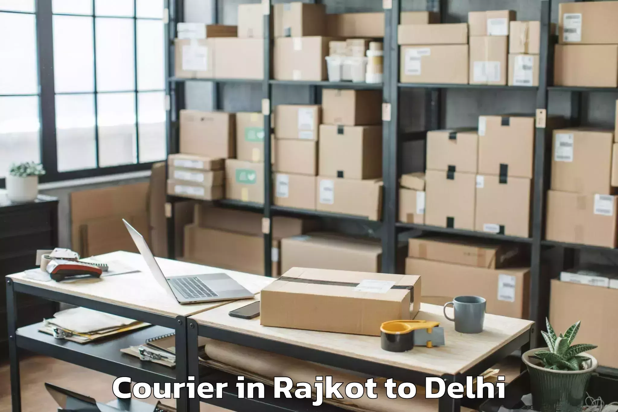 Hassle-Free Rajkot to East Delhi Courier